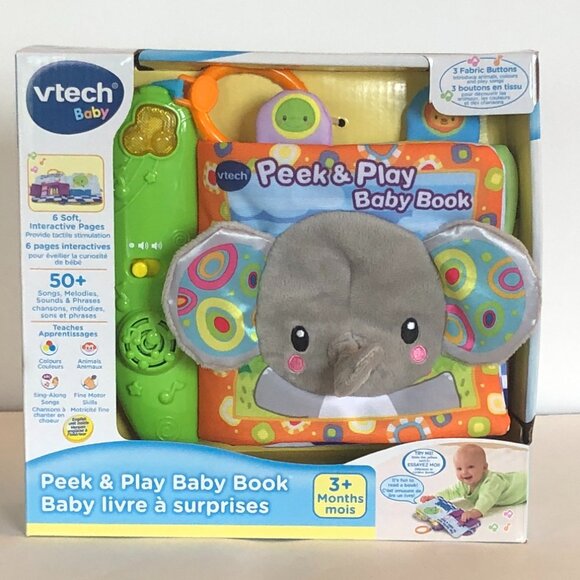 Brand New 📘 VTech Peek & Play Baby Book – English Edition 👶🎶🦁 - Picture 10 of 12